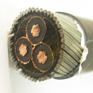 SANS 1339 XLPE Izolowany 6 mm 3-rdzeniowy opancerzony kabel Swa do napięć znamionowych 3,8 / 6,6 KV do 19/33 KV