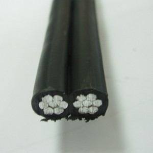 Kabel dupleks 0,6 / 1kv Kabel triplex Aluminiowy kabel napowietrzny abc